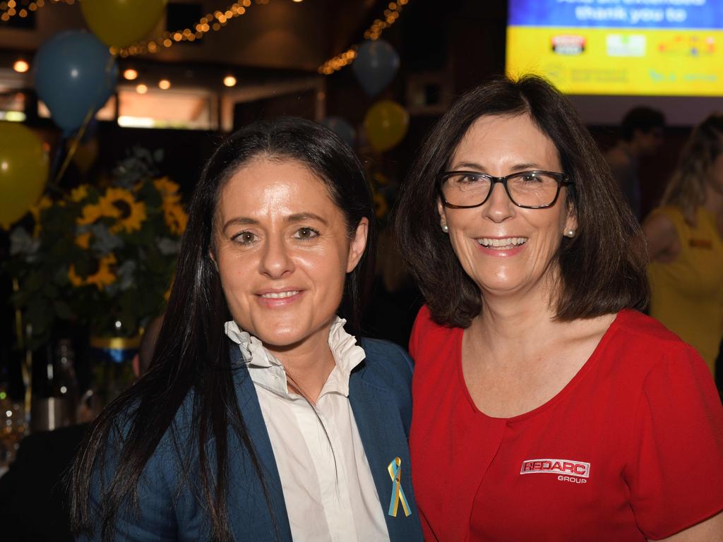 <p>Alexa Dimos, Executive Director of The Advertiser Foundation with Michele Kittle from Redarc. Picture: Naomi Jellicoe</p>