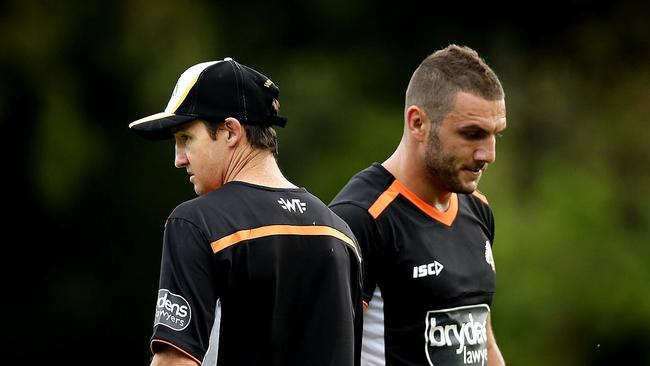 Wests Tigers training