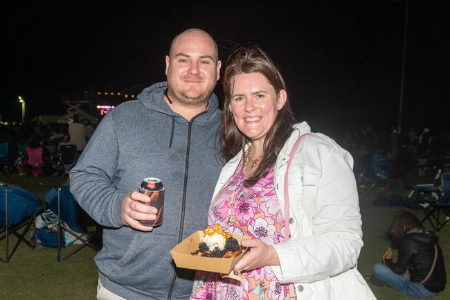 Carl and Brooke Hughes at Legends on the Lawn at Harrup Park Country Club.Picture: Michaela Harlow