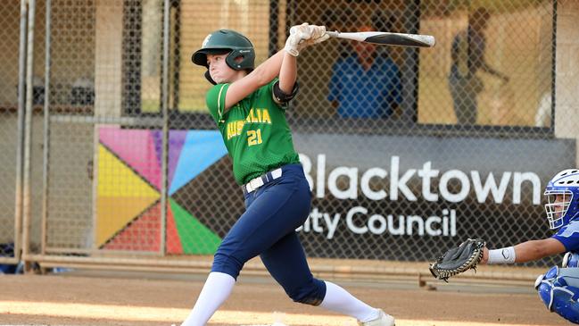 Queensland’s Tamieka Whitefield hopes to earn a spot on the Olympic softball team.