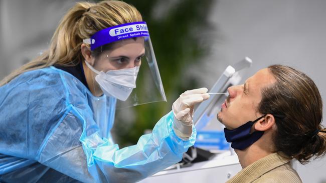 No need for PCR tests, international arrivals into Australia will only need to show a negative RAT taken within 24 hours of travel. Picture: Getty Images.