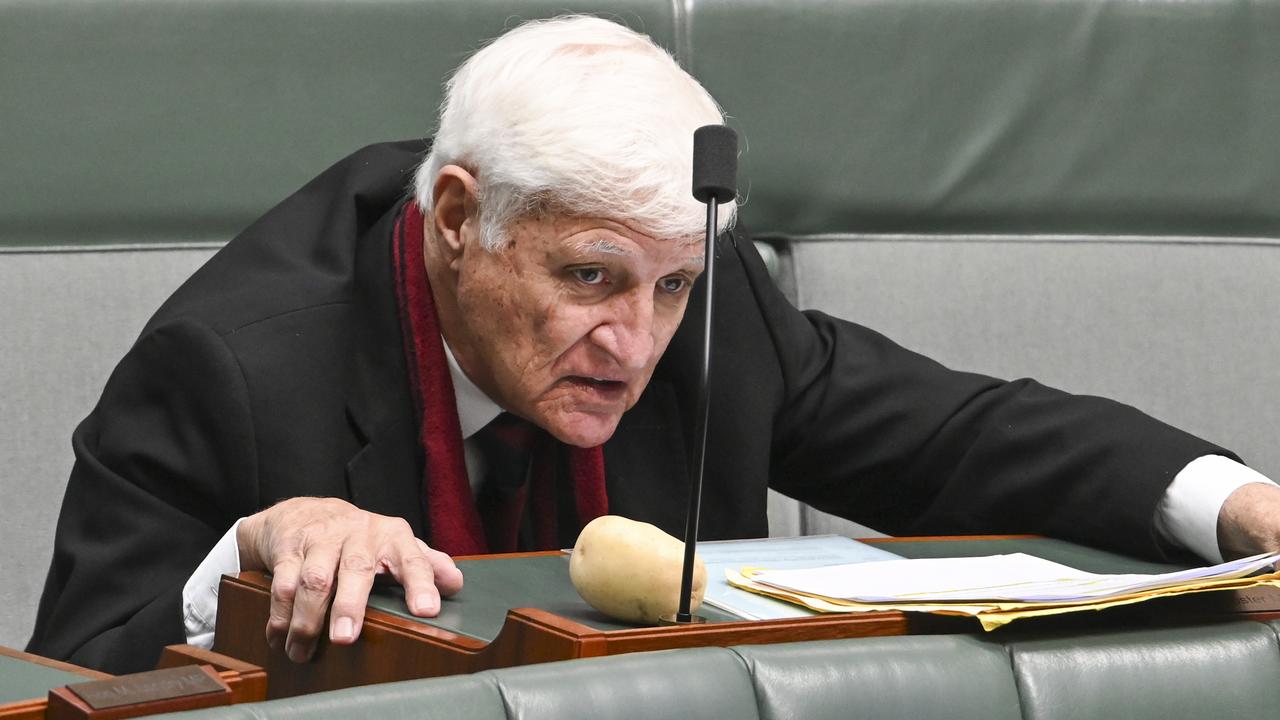 CANBERRA, AUSTRALIA, NewsWire Photos. MARCH 25, 2024: Bob Katter presents the Reducing Supermarket Dominance Bill 2024 in the House of Representatives at Parliament House in Canberra. Picture: NCA NewsWire / Martin Ollman