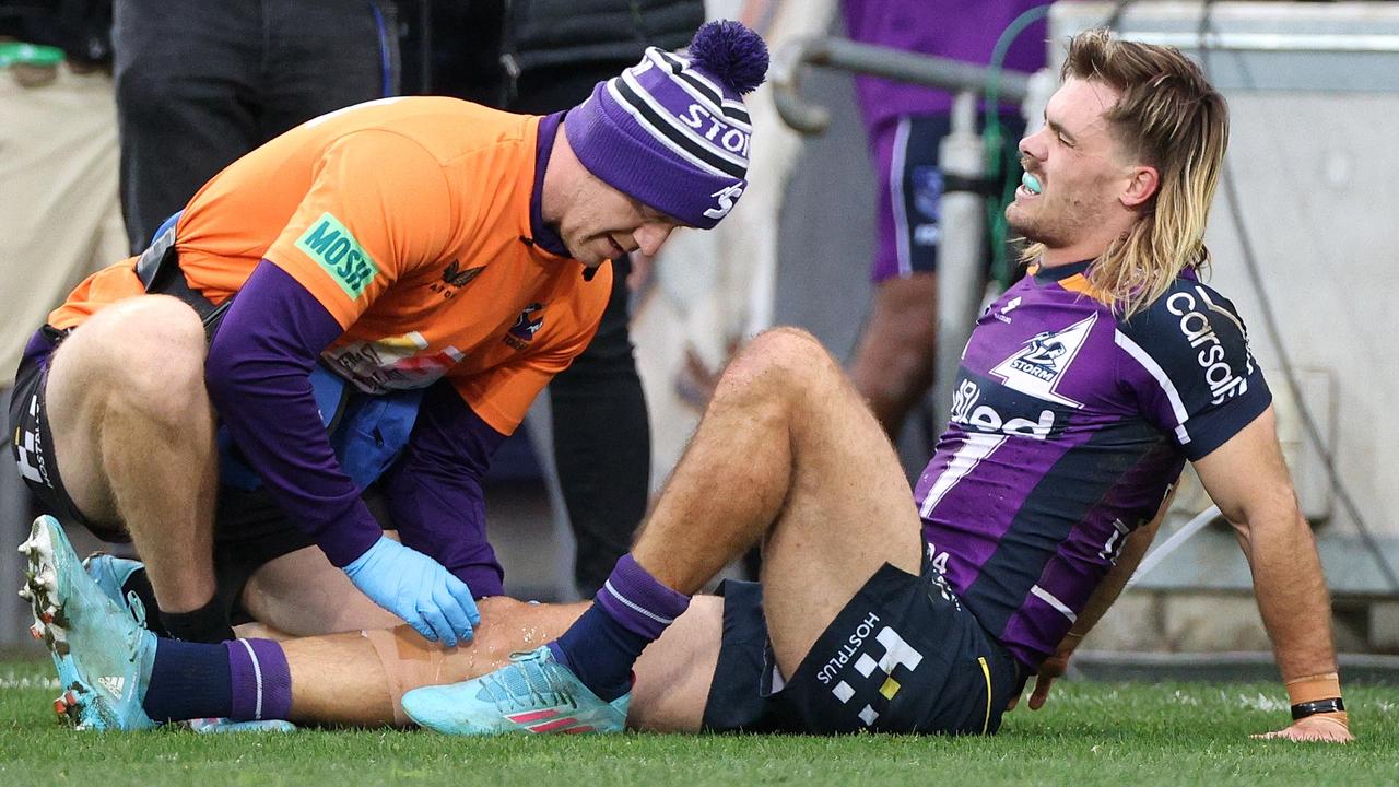 Ryan Papenhuyzen down with a fractured knee cap.