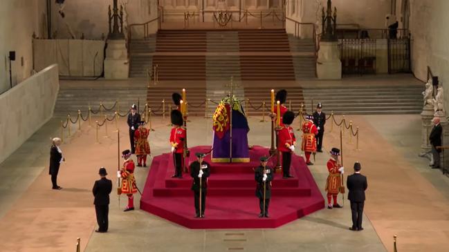 Sarah Clarke was the last person to visit the Queen during her lying-in-state. Picture: BBC