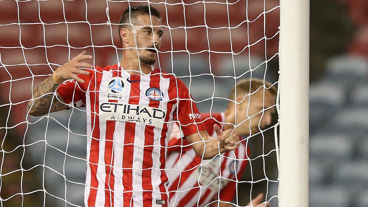 Melbourne City frontman Jamie Maclaren isn’t getting as much ball as he could be...