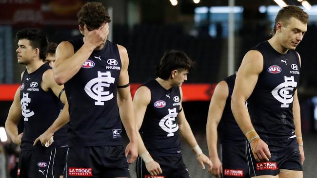 The Blues have had an underwhelming 2021 season. Picture: AFL Photos/Getty Images