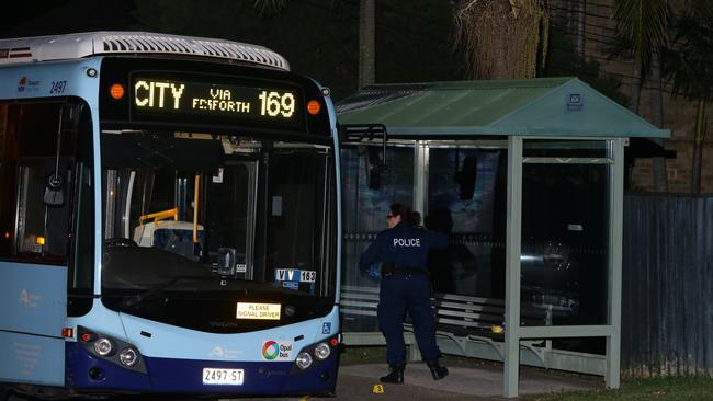 A man was taken to hospital after the alleged assault on a bus on Warringah Road, Beacon Hill. Picture: Bill Hearne