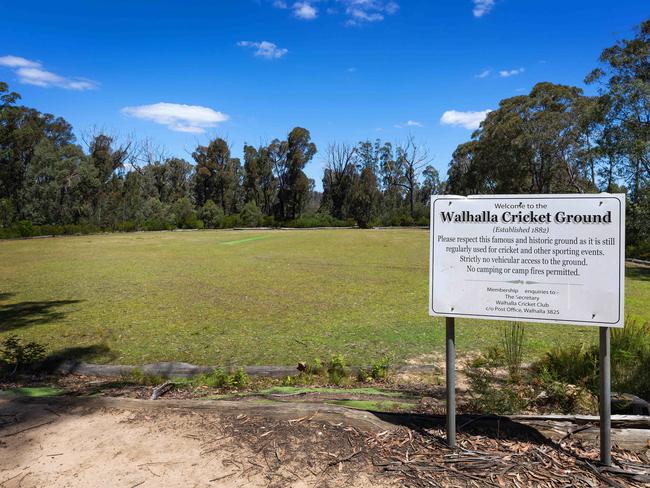 The historic Walhalla Cricket Ground. Picture: Mark Stewart