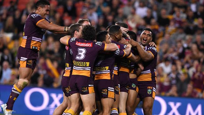 The Broncos put up their highest score of the season. AAP Image/Dave Hunt.