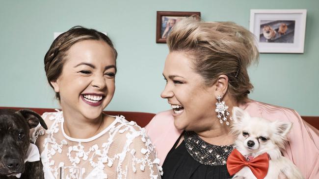 Angie and Yvie from Gogglebox reckon the Logies and Oscars are on par in terms of fashion. Picture: Supplied