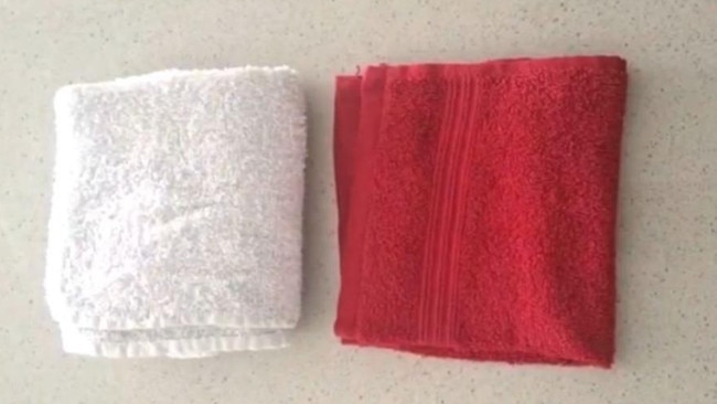 Ms Hunstead explained why everyone should always have a red face washer. Picture: Supplied