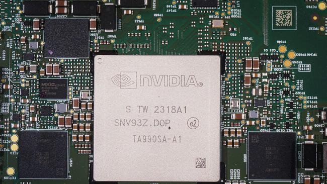 This tiny Nvidia chip is powering an AI revolution and seeing Nvidia reach unprecedented heights. Picture: AFP / China OUT