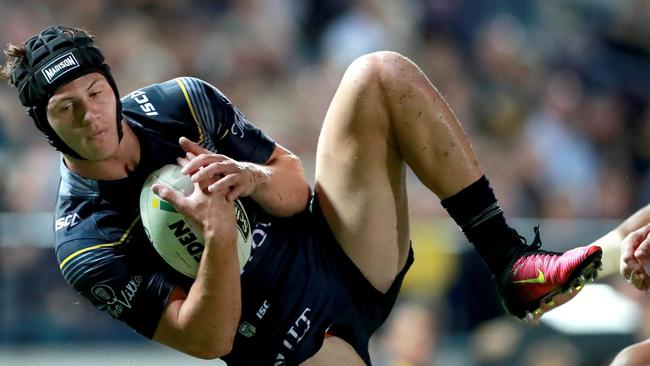 Kalyn Ponga in action during the Elimination Final between the North Queensland Cowboys and the Brisbane Broncos. Pic Darren England.