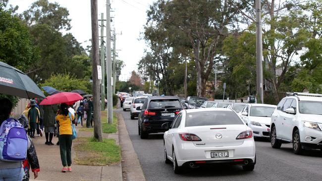 Safety fears are heightened for students at Carlingford West Public School. Picture: Jonathan Ng