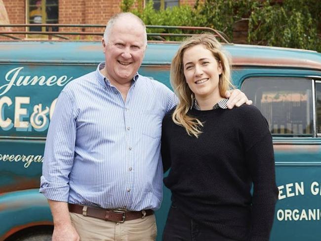 Junee Licorice and Chocolate Factory General Manager Rhiannon Druce and her father Neil Druce. Picture: Supplied