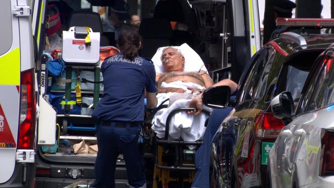 Mr Cooney was taken to St Vincent’s hospital in a stable condition. Picture: OnScene Bondi