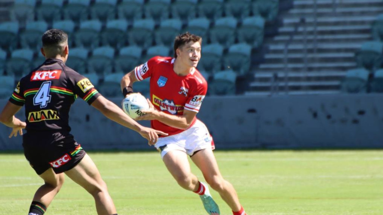 Aaymon Fitzgibbon playing for the Dragons