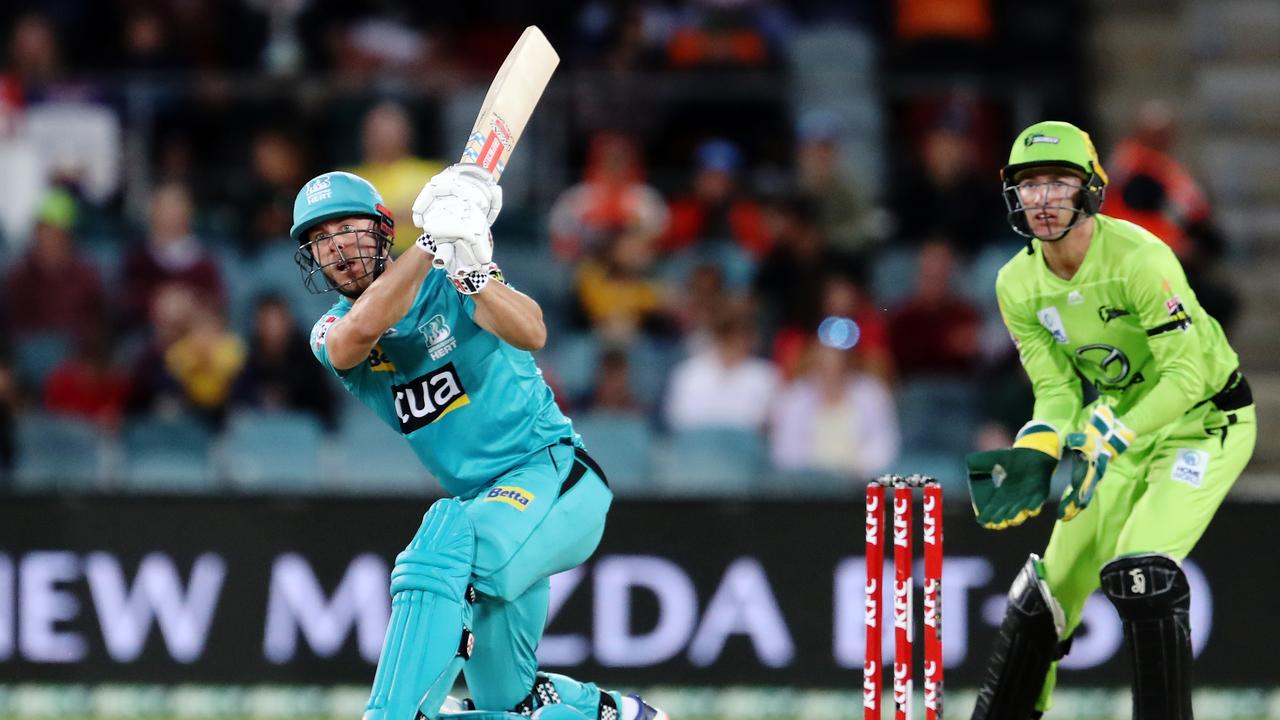 Chris Lynn’s batting power will be sorely missed by the Brisbane Heat. Picture: Brendon Thorne/Getty Images