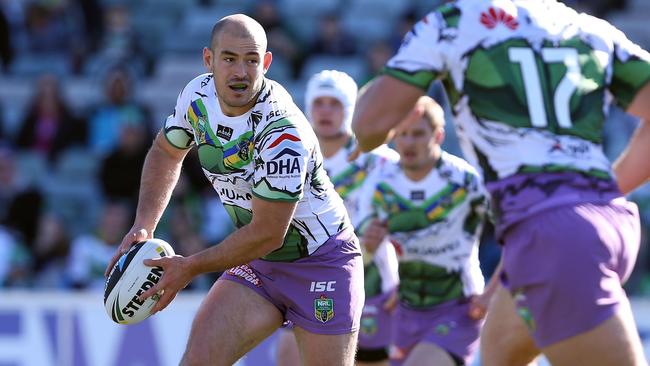 Terry Campese played 139 NRL games for the Raiders. Picture: AAP Image/Action Photographics, Robb Cox