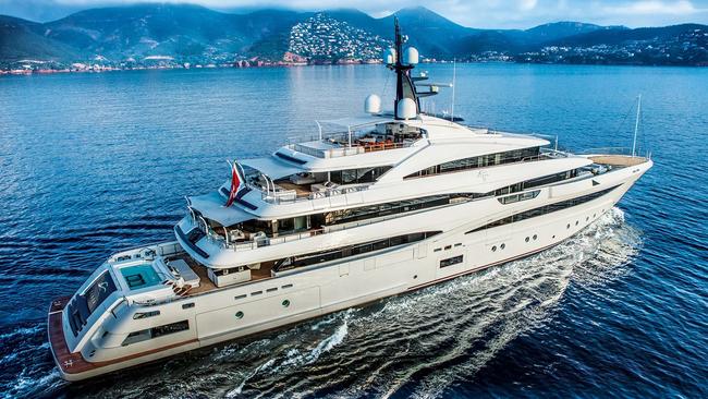 Super Yacht, Cloud 9, owned by Brett Blundy. Picture: Supplied