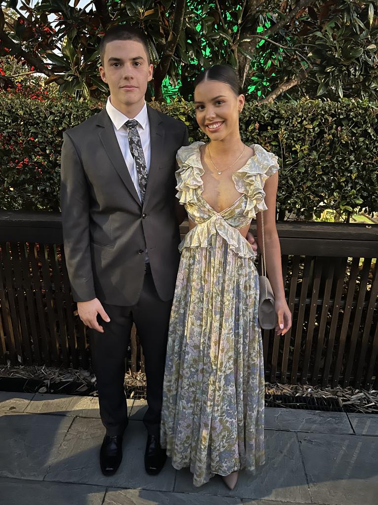 Nathan Duncan and Beau Santa Cruz ready for the Year 12 Chisholm Catholic College Formal at Victoria Park Marquee.