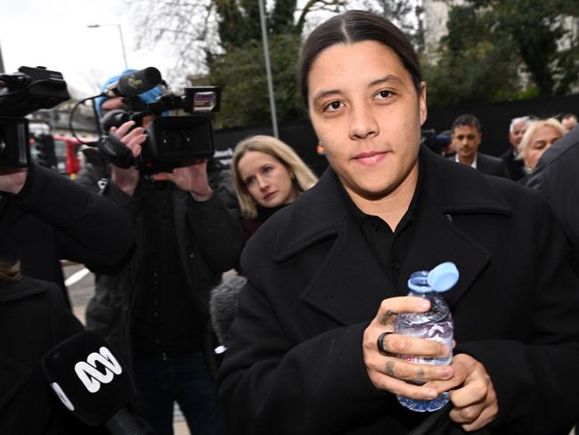 Sam Kerr has been on trial in London. Picture: Getty Images