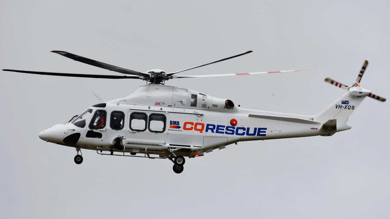 The BMA CQ Rescue helicopter has been called to a crash on the Peak Downs Highway at Coppabella on May 6. Picture: Cameron Bates
