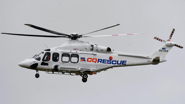 The BMA CQ Rescue helicopter has been called to a crash on the Peak Downs Highway at Coppabella on May 6. Picture: Cameron Bates