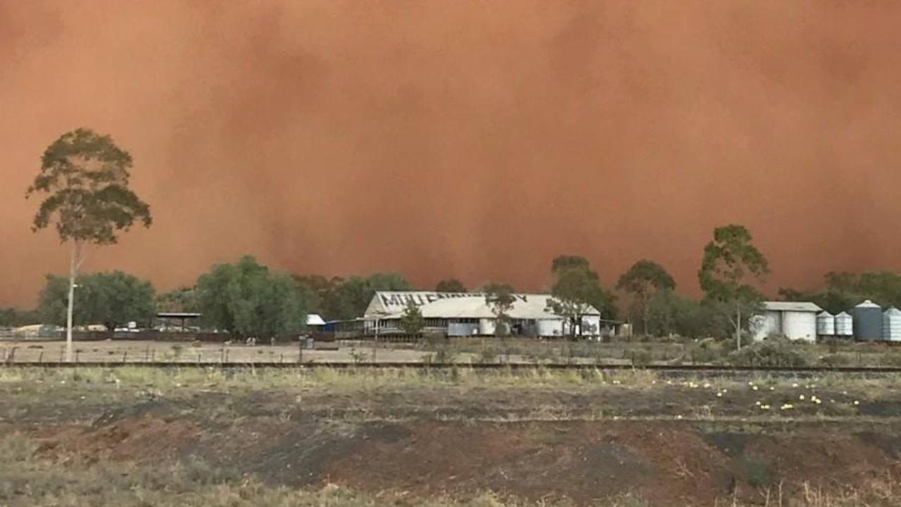 Marcia Macmillan says dust storms hit Mullengudgery every couple of days. Picture: Marcia Macmillan