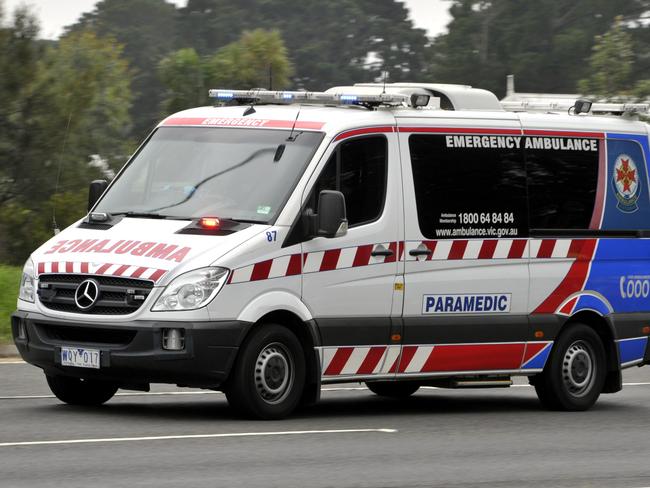 n41ml411 Victoria Police conduct Operation PANDA Nepean Highway Mornington. Generic Ambulance  lights and sirens emergency picture for files.