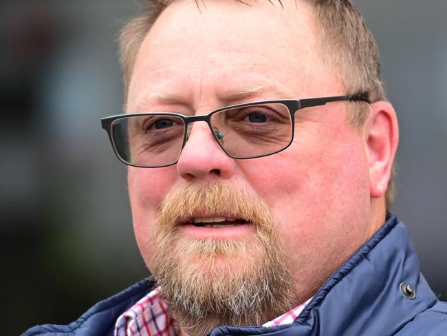 MELBOURNE, AUSTRALIA - FEBRUARY 04: Trainer John McArdle is seen after Tycoon Humma won Race 1, the The Mccafe Handicap, during Melbourne Racing at Sandown Hillside on February 04, 2023 in Melbourne, Australia. (Photo by Vince Caligiuri/Getty Images)