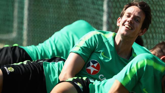 Robbie Kruse has every reason to smile ahead of the Socceroos first game in Russia.