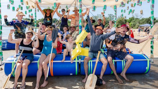 Down under at the Darwin Beer Can Regatta at Mindil Beach, 2025. Picture: Pema Tamang Pakhrin