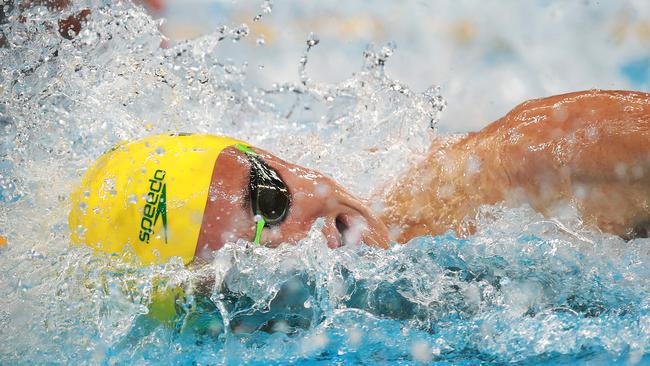 Australia's Cameron MceVoy in his 100m freestyle heat on day 4 of the swimming.
