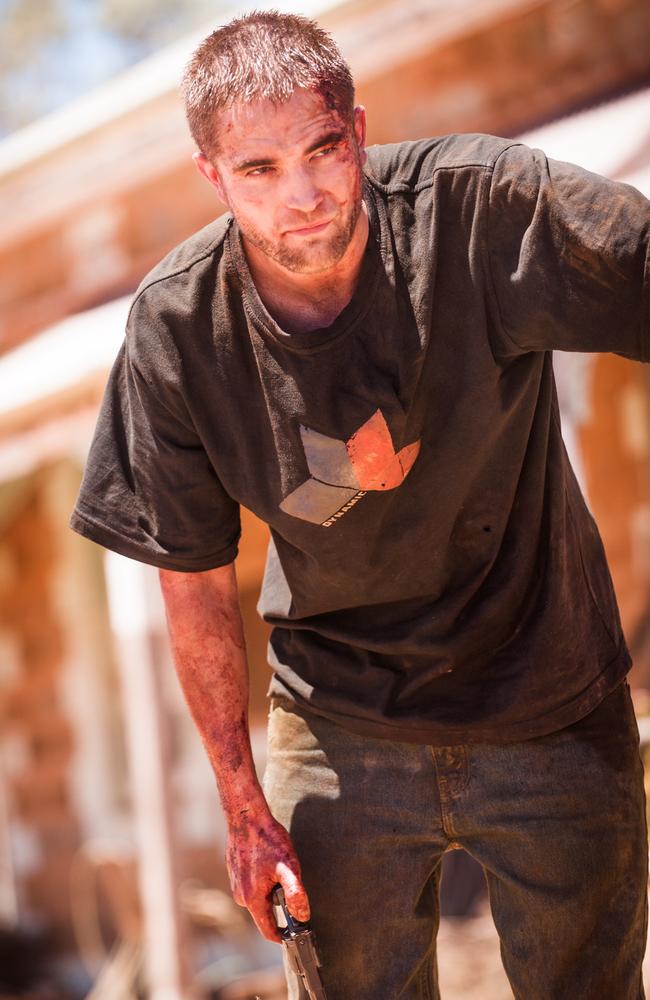 White trailer trash ... Robert Pattinson in a scene from Australian film The Rover.