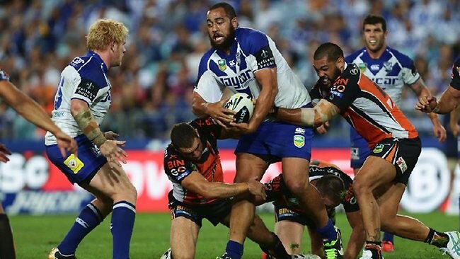 Canterbury Bulldogs beat Wests Tigers 40-4 in NRL round eight clash ...