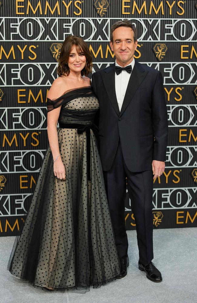 Keeley Hawes and Matthew Macfadyen stun on the red carpet. Picture: AFP