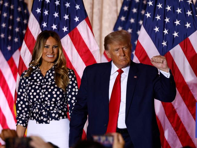 Former US President Donald Trump and Melania Trump.