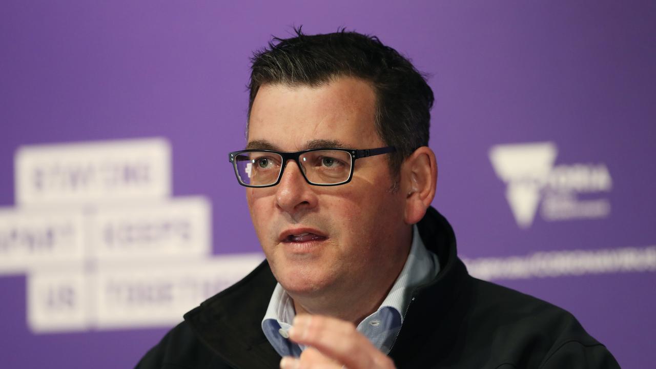 Victorian Premier Daniel Andrews said the number of infections will rise in coming days as more tests are carried out. Picture: David Crosling