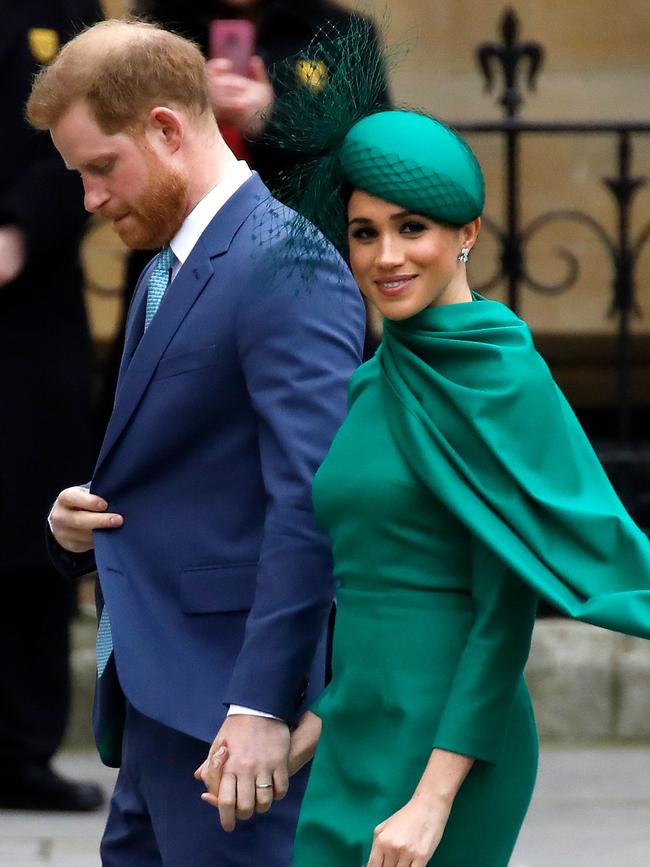 Harry and Meghan attend the annual Commonwealth Service at Westminster Abbey earlier this year. Picture: AFP