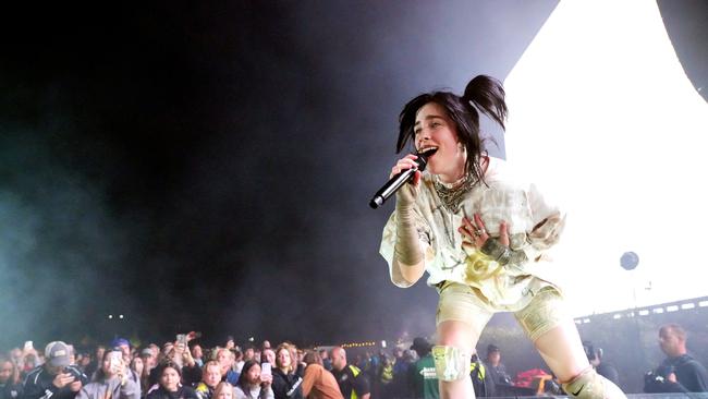 Billie Eilish performs onstage during the 2022 Coachella Valley Music And Arts Festival in Indio, California. Picture: Kevin Mazur/Getty Images for Coachella