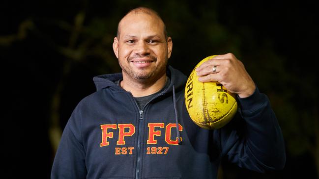 Former AFL star Daniel Motlop said his grandfather would be proud to see four members of his family playing AFL. Picture: Matt Loxton