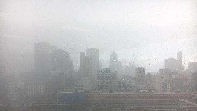 Melbourne battered by spring rain. Picture: David Hurley