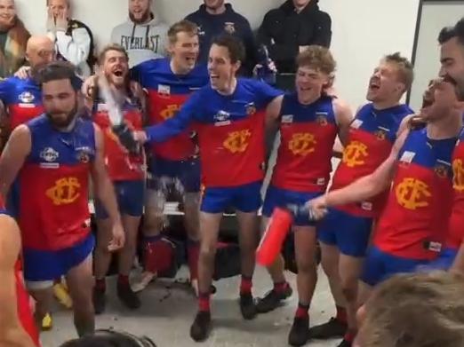 EFNL 2024: Fairpark sings the song after a heartstopping win over Silvan. Picture: Supplied