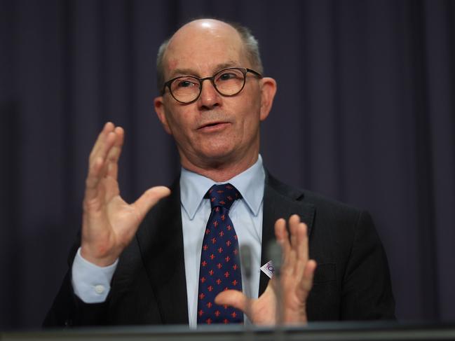 Professor Paul Kelly in Canberra during a press conference. Picture: NCA NewsWire / Gary Ramage