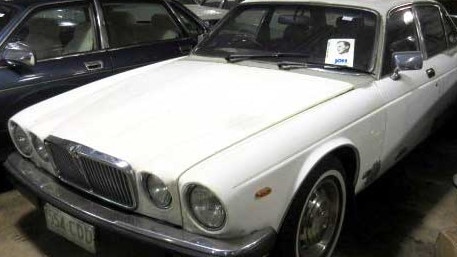 Joh’s 1982 white Jaguar.