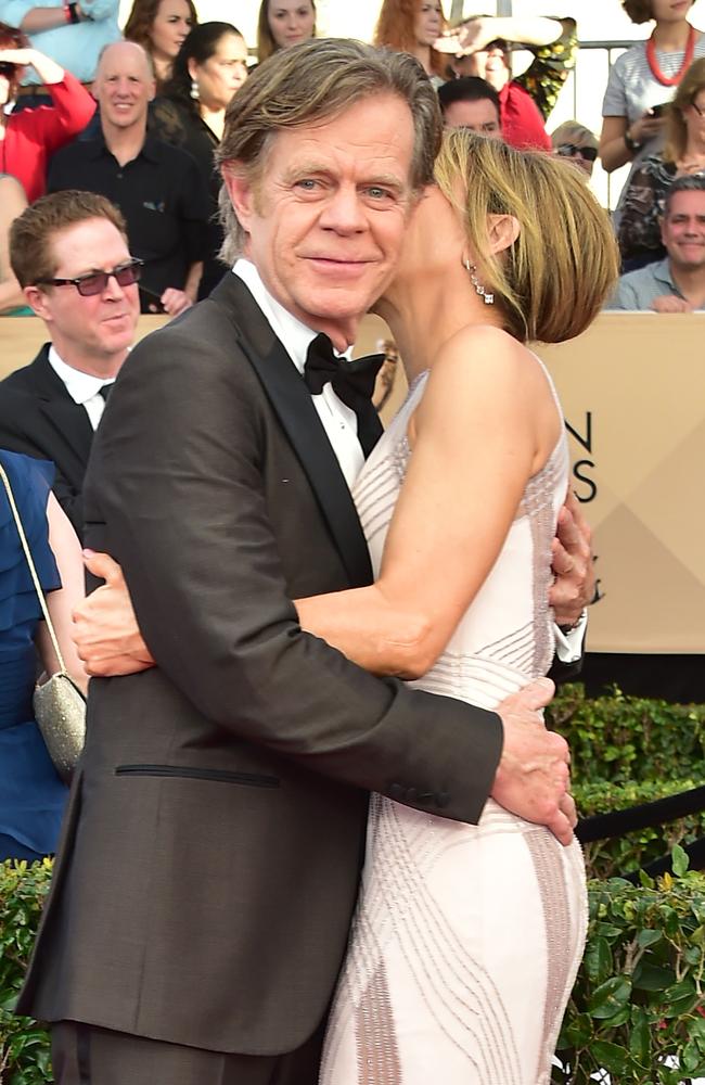 William H. Macy and Felicity Huffman arrive for the 23rd Annual Screen Actors Guild Awards at the Shrine Exposition Center on January 29, 2017, in Los Angeles, California. Picture: AFP