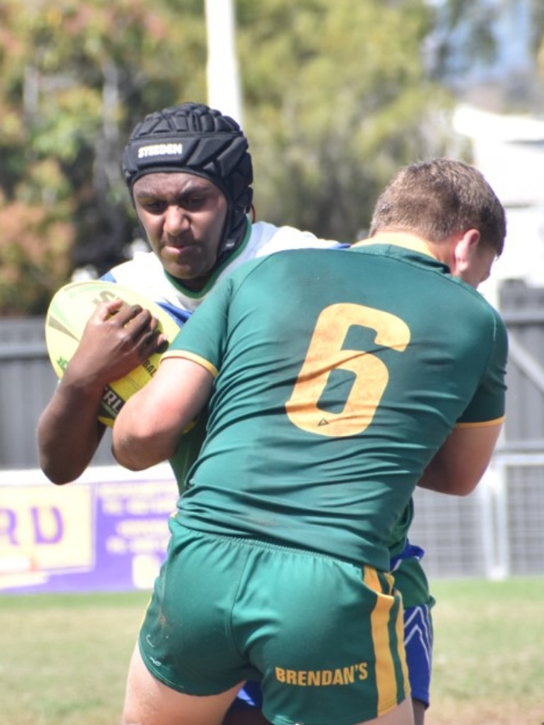 Rockhampton District Secondary Schools Rugby League grand finals, Year 9A, St Brendan’s College versus The Cathedral College Browne Park, September 10, 2022.