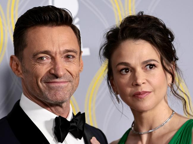 NEW YORK, NEW YORK - JUNE 12: Hugh Jackman and Sutton Foster attend the 75th Annual Tony Awards at Radio City Music Hall on June 12, 2022 in New York City. (Photo by Dimitrios Kambouris/Getty Images for Tony Awards Productions)