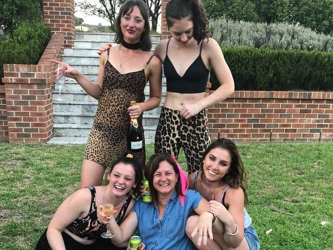 Natalie Joyce, wife of Deputy Prime Minister Barnaby Joyce is pictured with her daughters. Caroline (seated, left), Bridgette (standing, left), Julia (seated, right), Odette (standing, right). Picture: Facebook